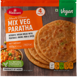 Haldiram Frozen Mix Veg Paratha- 400g